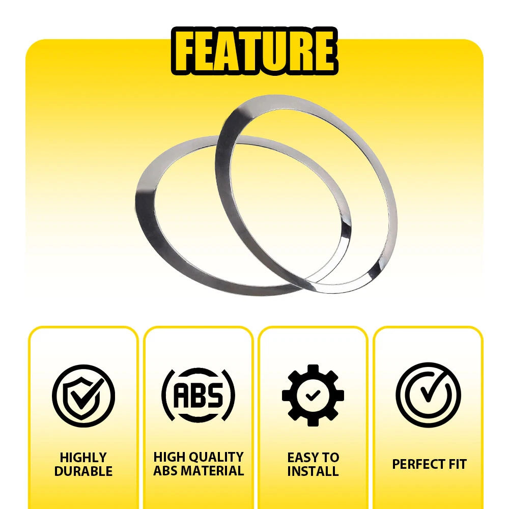For Mini Cooper R55 R56 2007-2015 R&L Chrome Headlight Trim Ring Bezel Cover EA 6B93BC-57