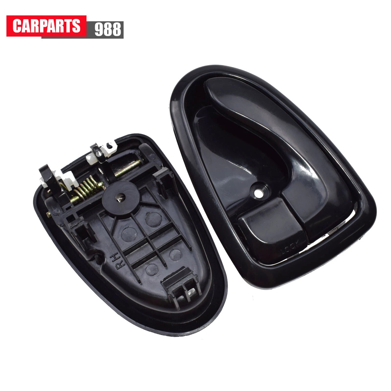 Pair Left Right Black Interior Door Handle For 2000-2006 Hyundai Accent 1.6L 6B93BC-57