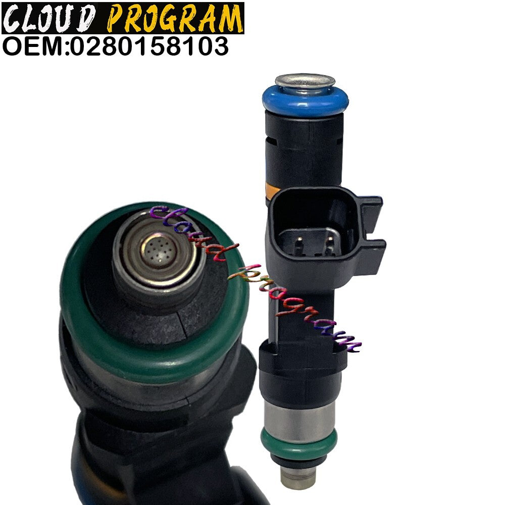 0280158103 Set of 4 Fuel Injectors For FoMoCo 2006-2012 Mazda 3 2.0L 6B93BC-57