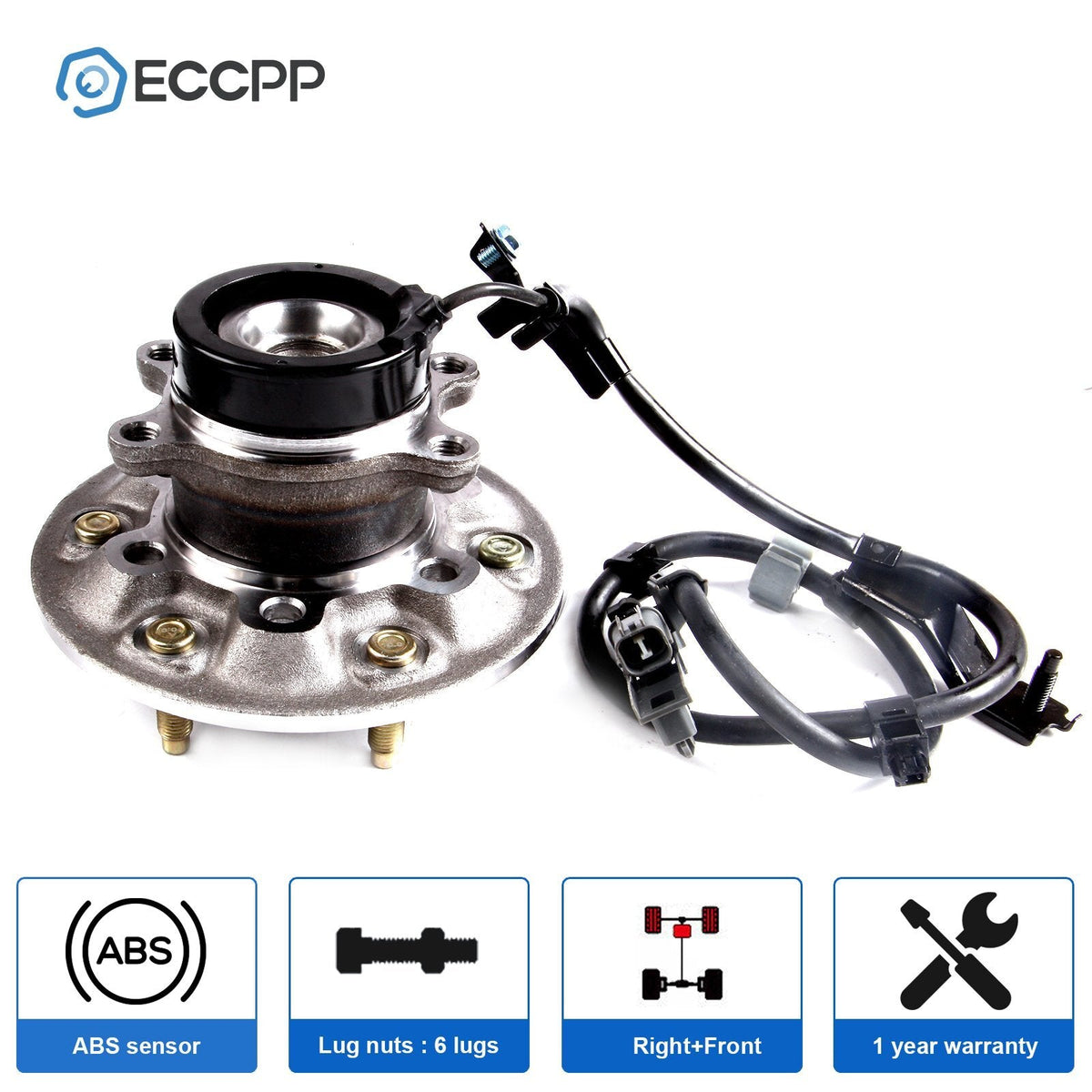 1 Pcs Wheel Hub Bearing Front Right RWD For Chevy Colorado 2004-2008 Z85 Chassis 6B93BC-57