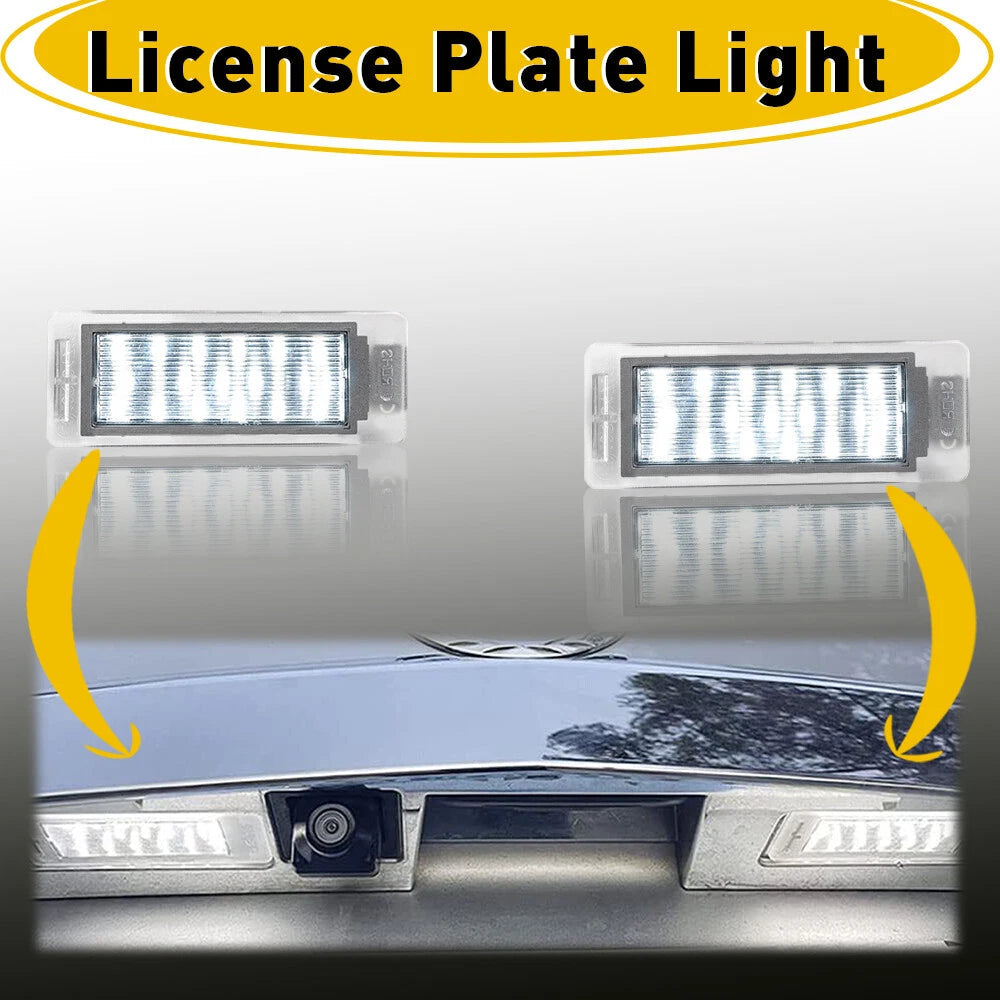 License Plate Lights Rear Number Lamp for GMC Acadia 2017-2020 Terrain 2010-2020 6B93BC-57