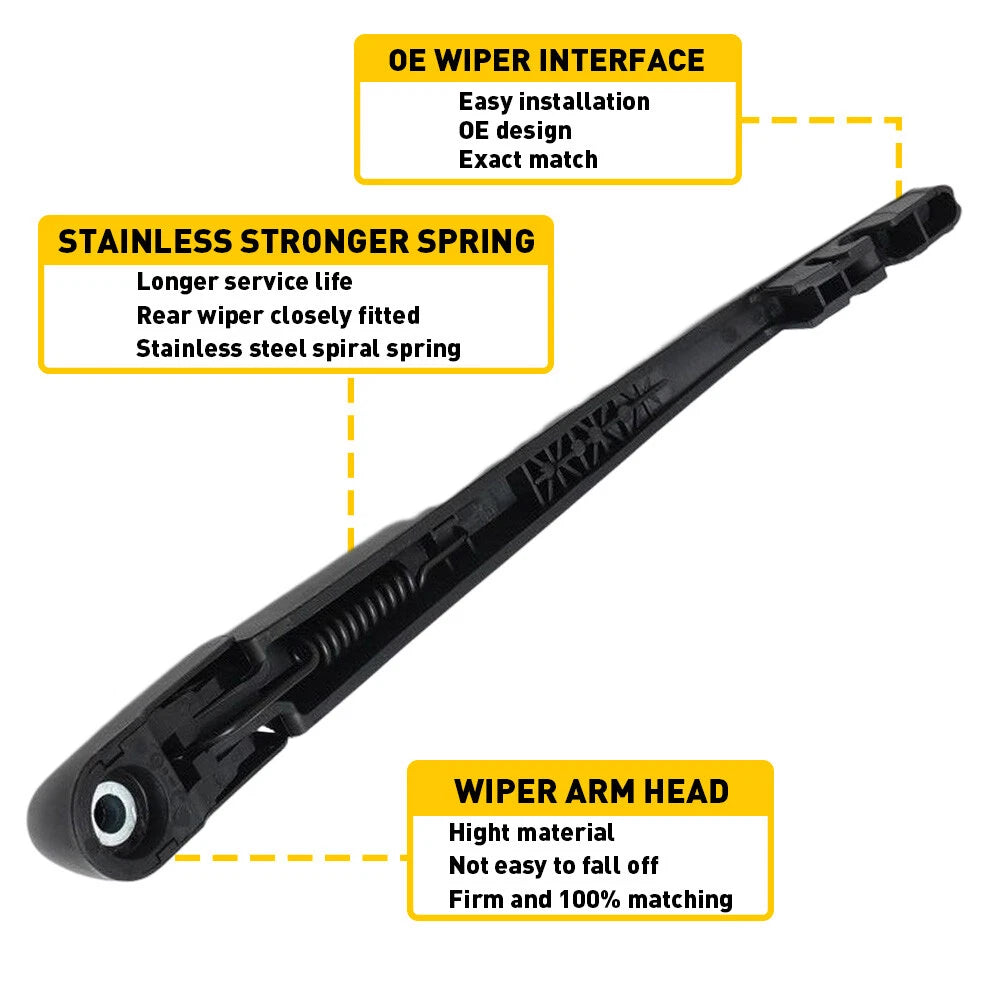 Rear Windshield Wiper Arm & Blade Set For Nissan Murano 2004 2005 2006 2007-2015 6B93BC-57