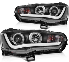 ECCPP LED Headlights Assembly For Mitsubishi Lancer 2.0L 2.4L 2008-2017 Pair 6B93BC-57