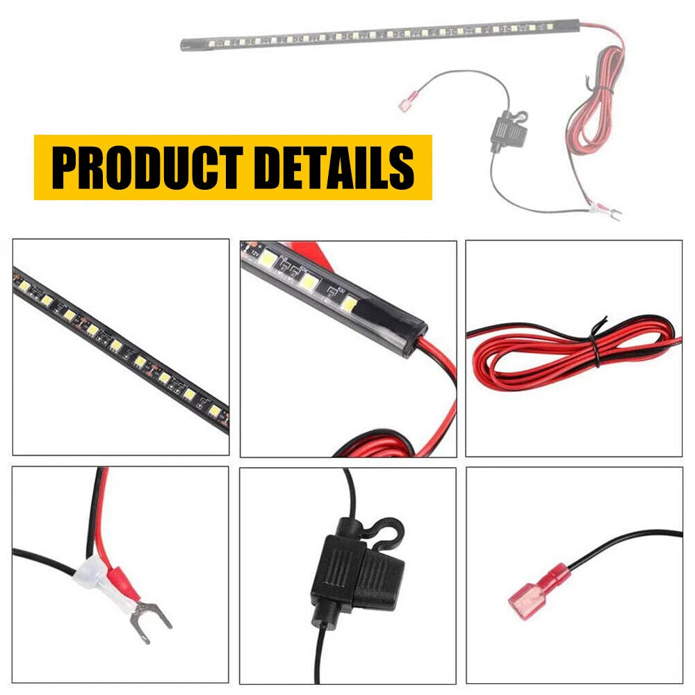 Universal Under Hood LED Light Panel Strips Kit Automatic Fit on/off Any Vehicle 6B93BC-57