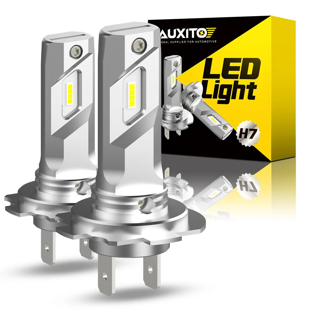 2x H7 LED Headlight Bulb Kit High Low Beam 40000LM Super Bright 6500K White E4 A 6B93BC-57