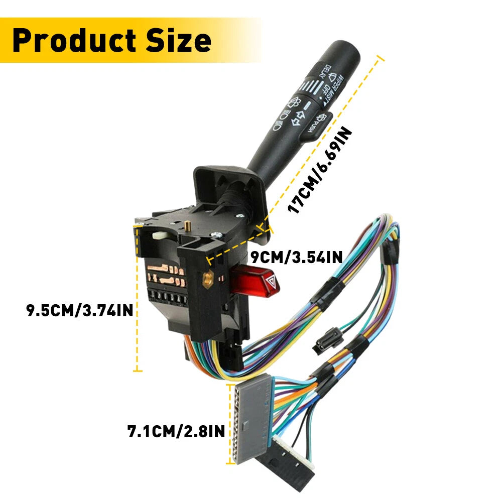 For Chevrolet C1500 K1500 5.0L 4.3L 5.7L 1995-1998 Turn Signal Switch Wiper USA 6B93BC-57