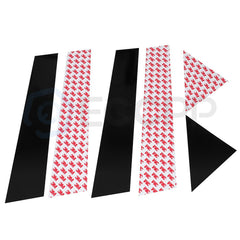 6PCS For 05-10 Chrysler 300C & Dodge Magnum Pillar Posts Door Trim Glossy Black 6B93BC-57