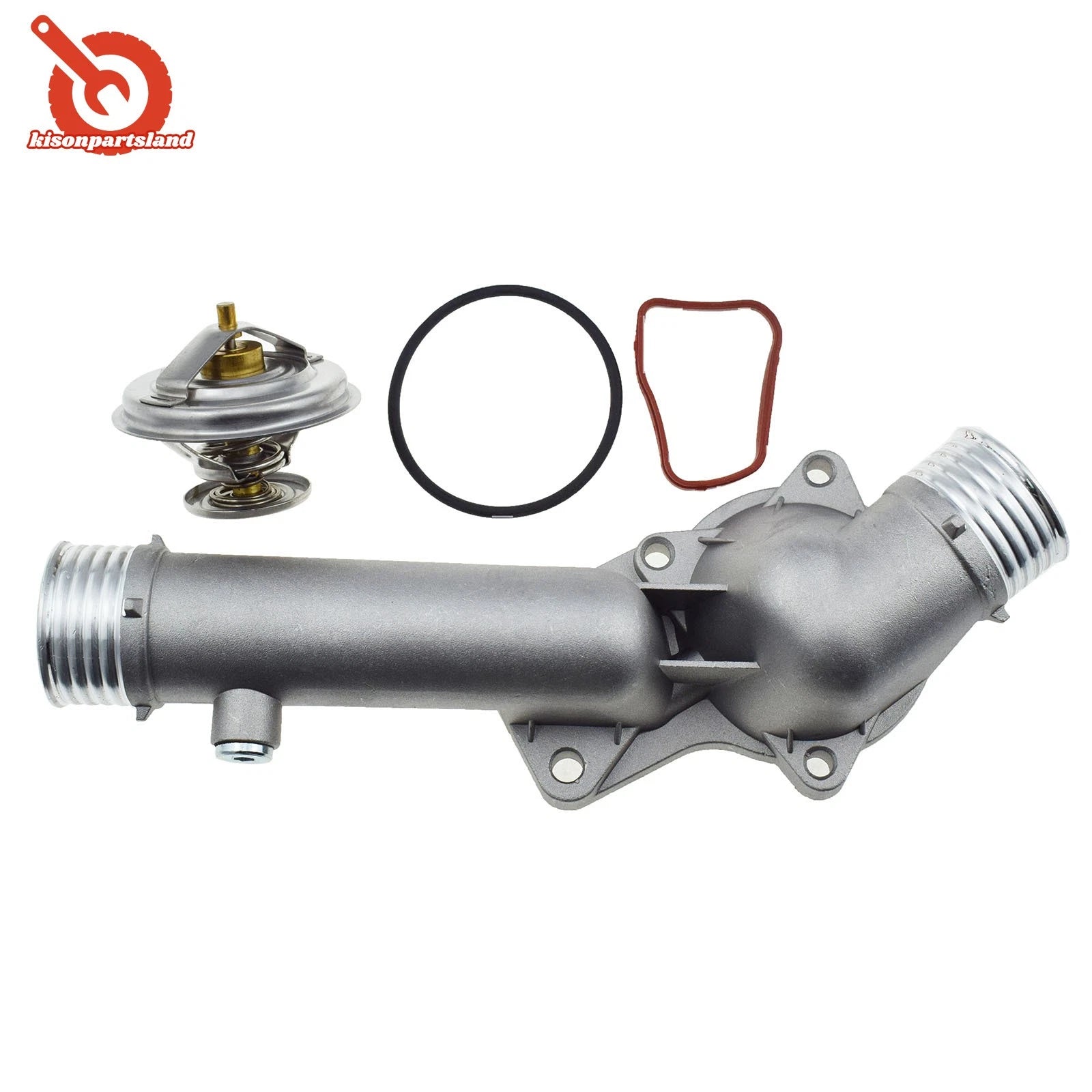 Aluminum Coolant Thermostat & Housing Kit FOR 1996-2000 BMW E39 528I 11531740478 6B93BC-57