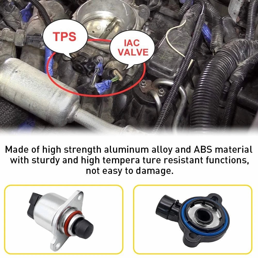 Throttle Sensor+TPS Position Idle Air Control Valve For Chevy GMC Buick Cadillac 6B93BC-57