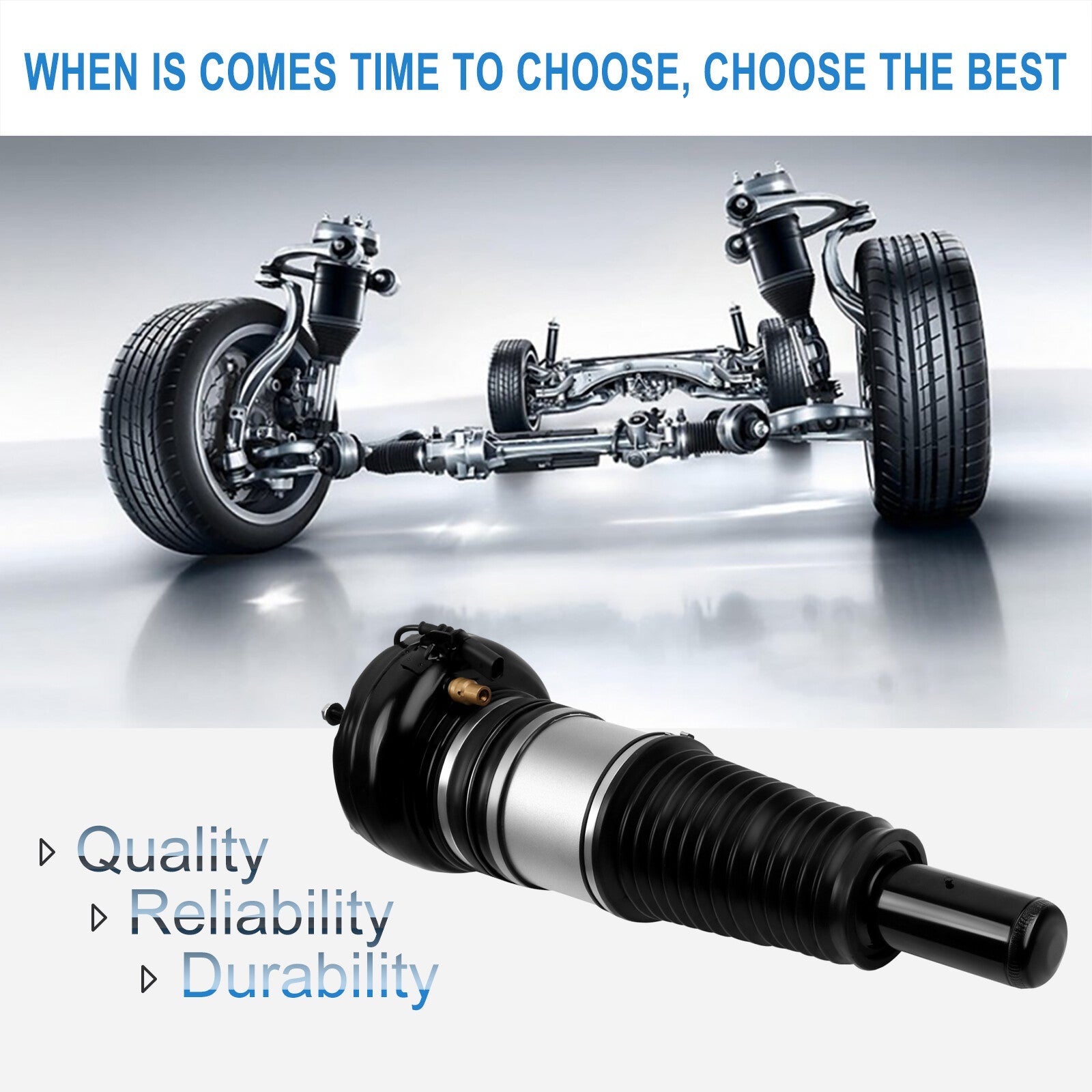 1Pcs Front Air Suspension Shock Strut For Audi A6 C7 A7 A8 D4, Bentley Mulsanne 6B93BC-57