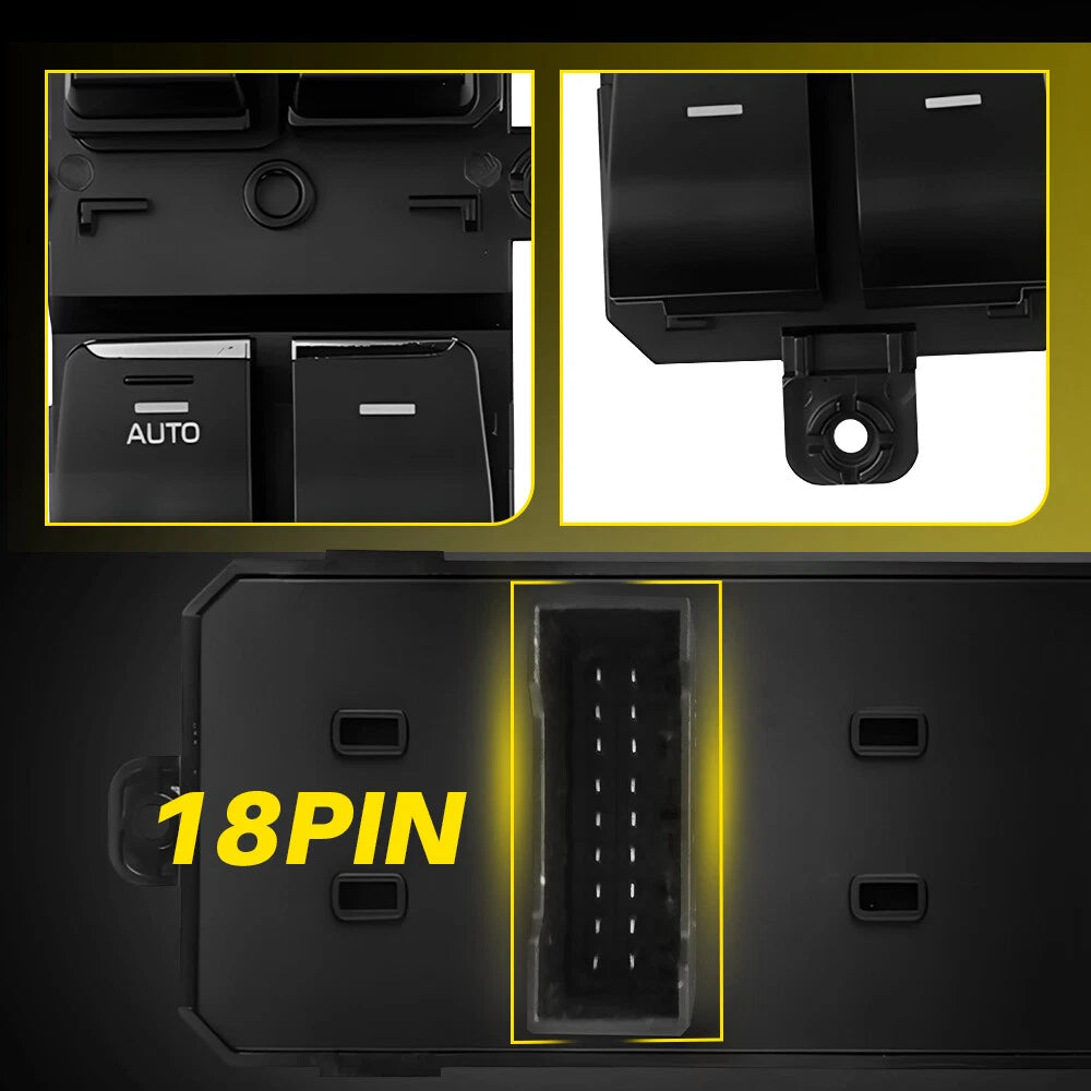 For 2016-2018 Hyundai Tucson Driver Left Side Master Power Door Window Switch EA 6B93BC-57