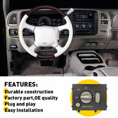 Headlight Switch For 1995-1999 TRUCK Chevy SUV C1500 C2500 C3500 K1500 93443101 6B93BC-57