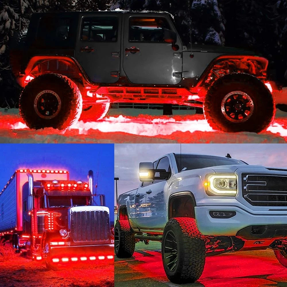 10X Red Marker Side Lights LED Bullet Lights Clearance Trailer Truck Waterproof 6B93BC-57