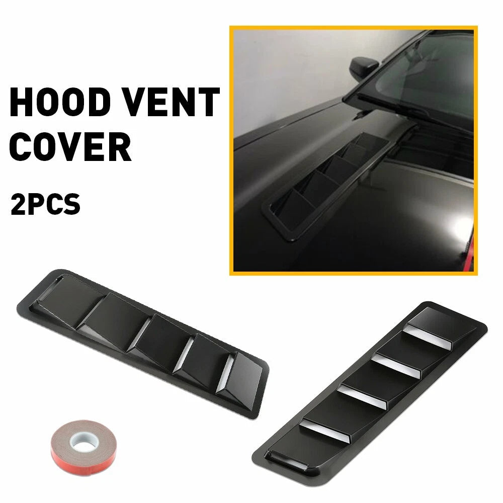 Universal Car Hood Vent Louver Scoop Cover Flow Air Intake Cooling Panel Trim EA 6B93BC-57