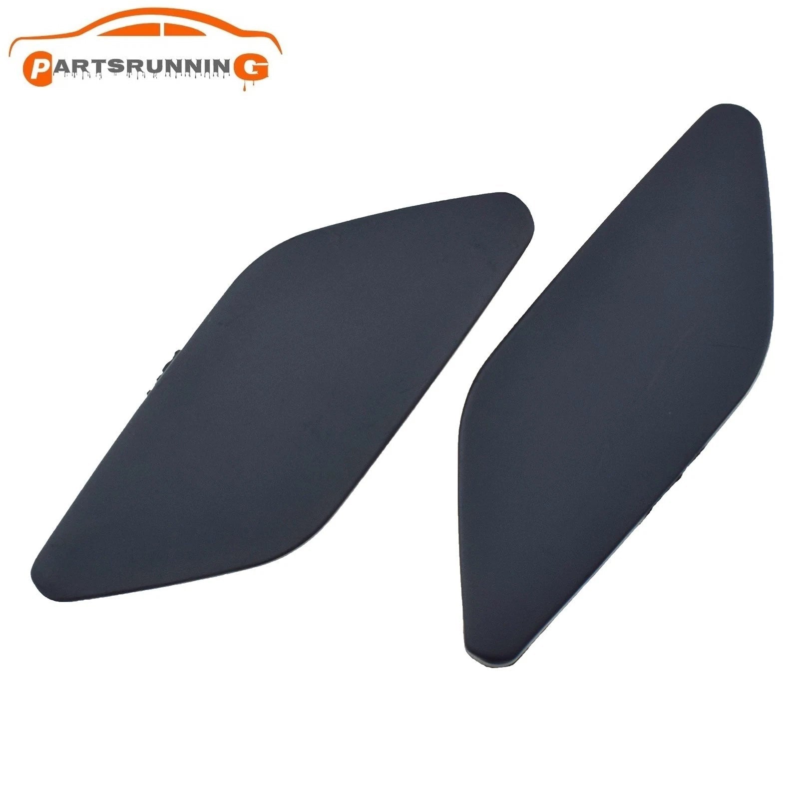 Unpaint Pair Front Bumper Headlight Washer Cover Cap For VW Scirocco 2009-2015 6B93BC-57