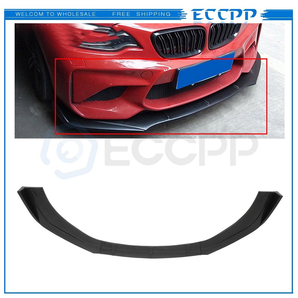 Fits 2015-2020 Subaru WRX Carbon Fiber Look Front Spoiler Lips Bumper KOEEP