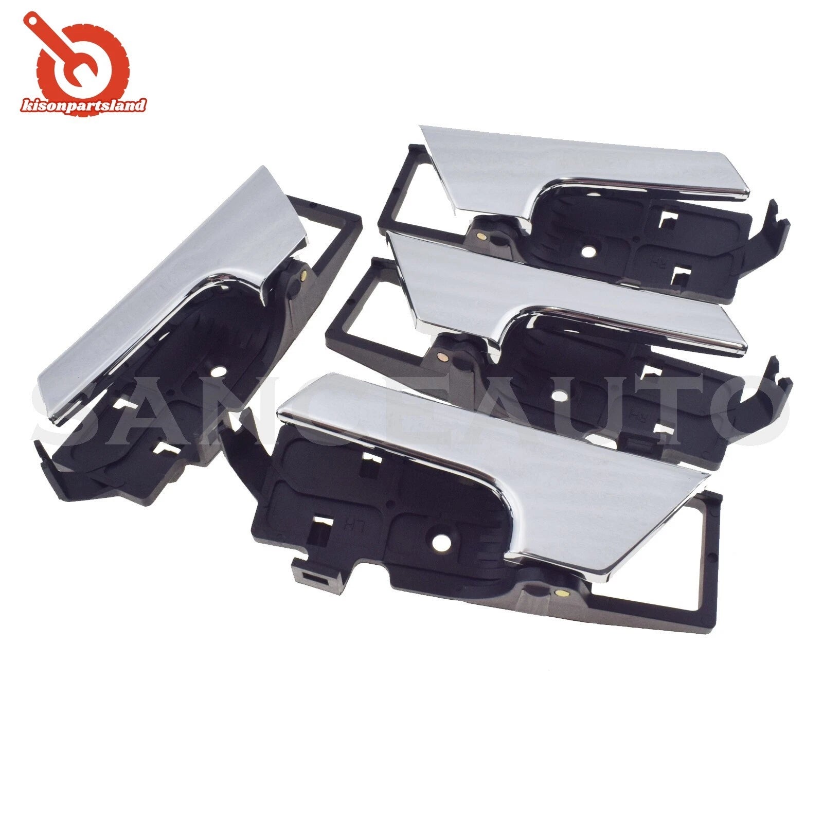 Left Right Inside Door Handles Chrome for 2007-2011 Chevrolet Aveo 2009-11 Aveo5 6B93BC-57