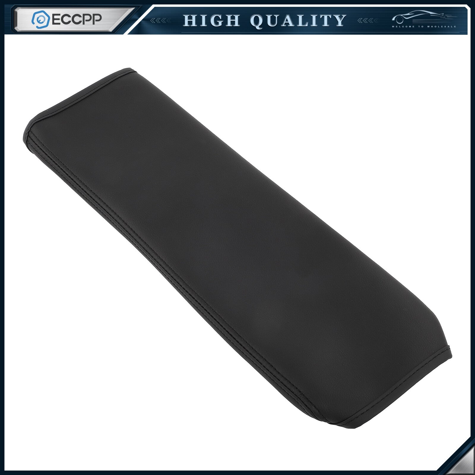 For Toyota Camry 2018-2024 Black PU Leather Center Console Lid Armrest Cover 6B93BC-57