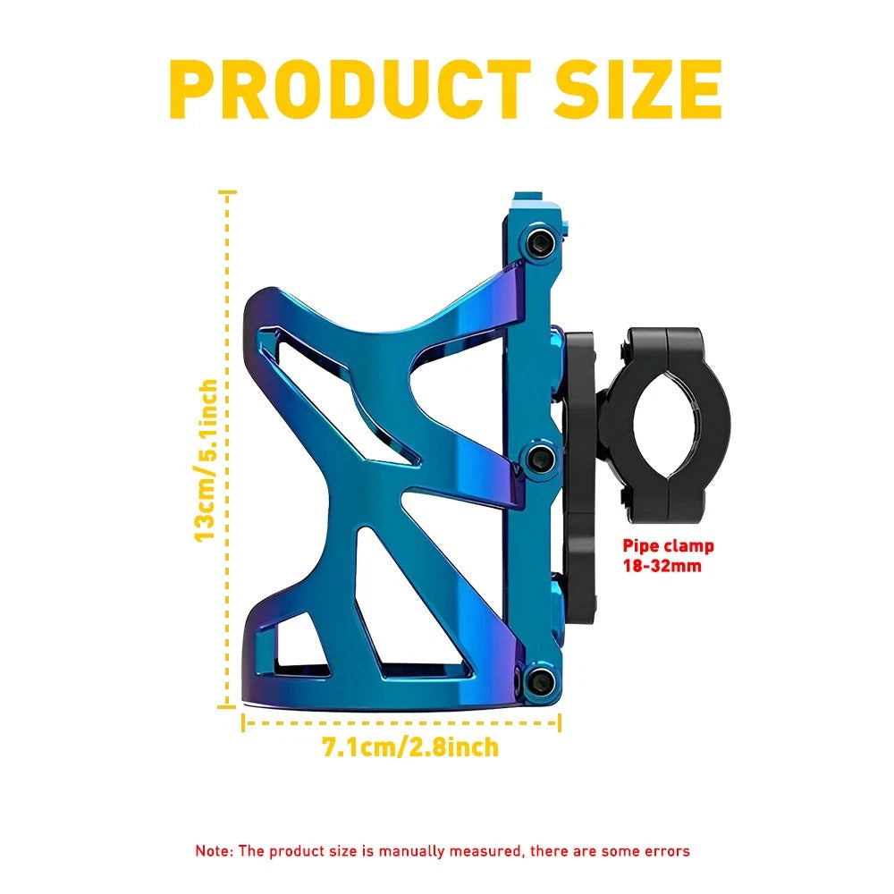 For ATV Bike Motorcycle Handlebar Cup Holder Mount Beverage Drink Water Bottle A 6B93BC-57