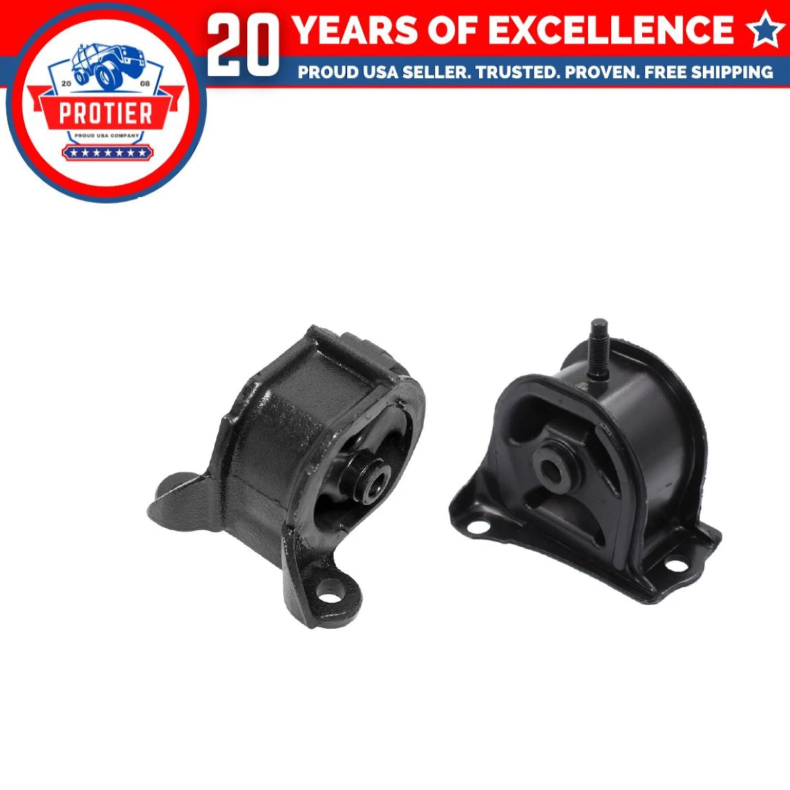 Engine Motor Mount 2PCS Set for 1990-1993 Honda Accord LX/DX 2.2L for Manual 6B93BC-57