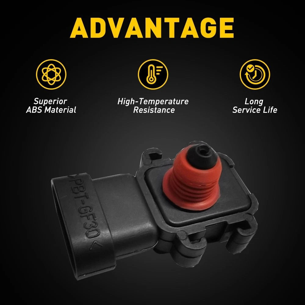 MAP Manifold Absolute Pressure 12614973 Sensor for Chevrolet Buick GMC Cadillac 6B93BC-57