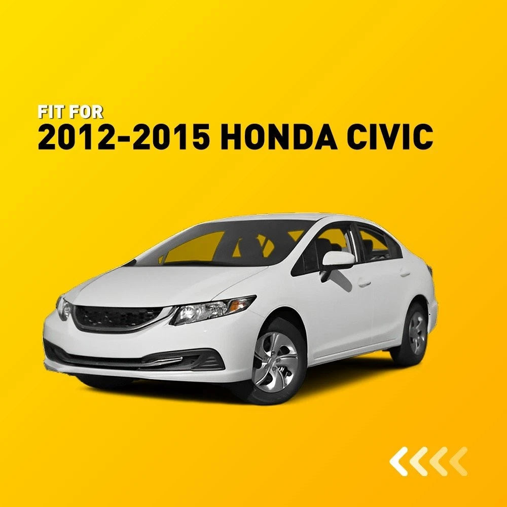 Fits 2012-2015 Honda Civic Center Console Cover Front Door Armrest Skin Leather 6B93BC-57