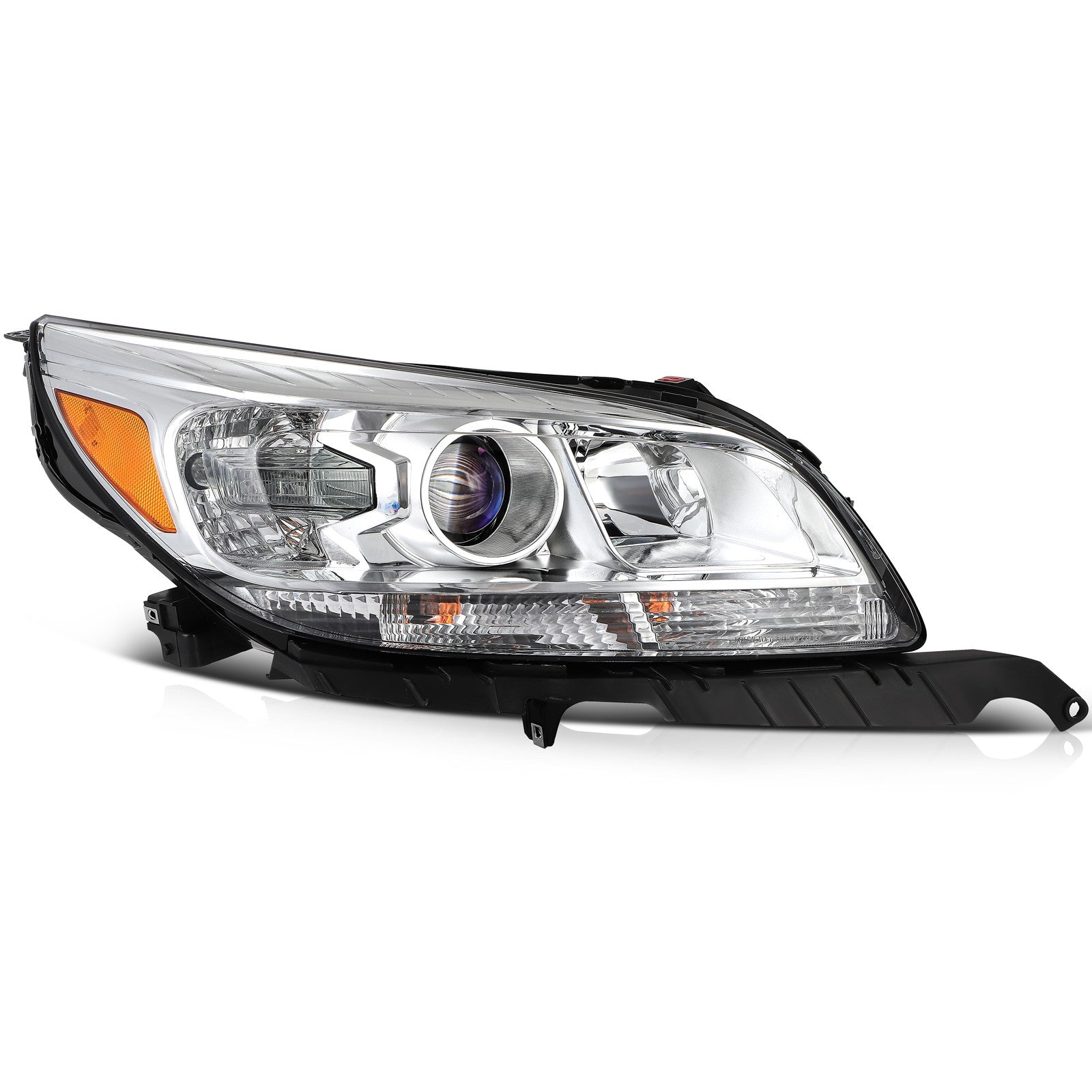 Pair Kit Halogen Headlights Assembly For 2013-2015 Chevrolet Malibu Chrome Amber KOEEP