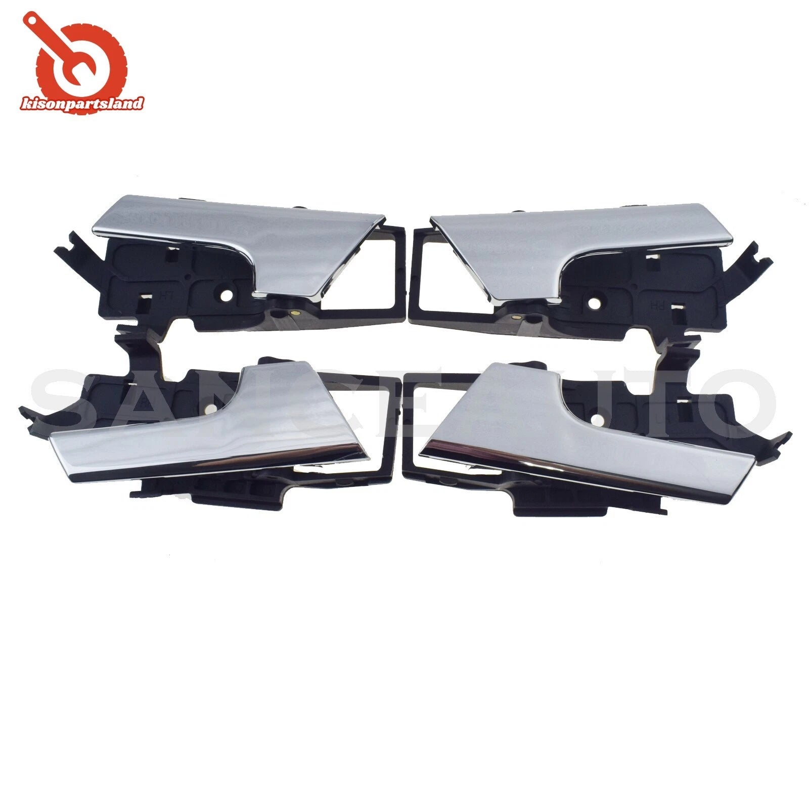 Left Right Inside Door Handles Chrome for 2007-2011 Chevrolet Aveo 2009-11 Aveo5 6B93BC-57