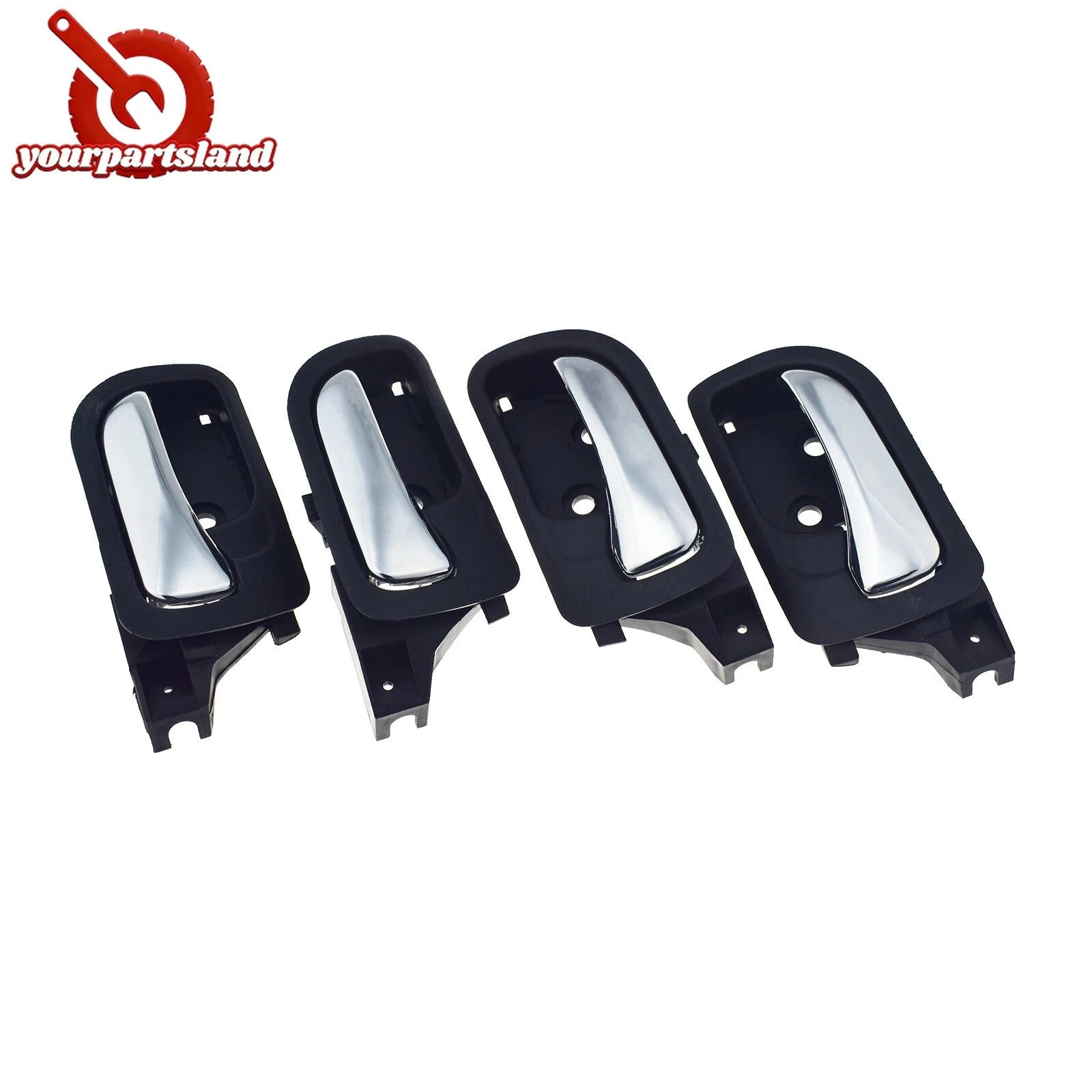 Front Rear Left Right Interior Door Handle Chrome For 03-07 Honda Accord 4-Door 6B93BC-57