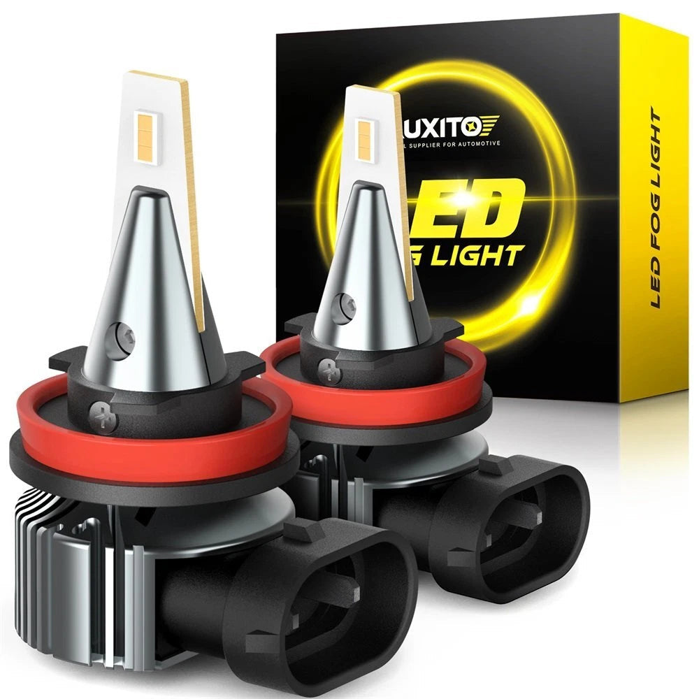 AUXITO H8 H11 LED Fog Light DRL Driving Bulb 4000LM Yellow Super Bright I9 EOA AUXITO