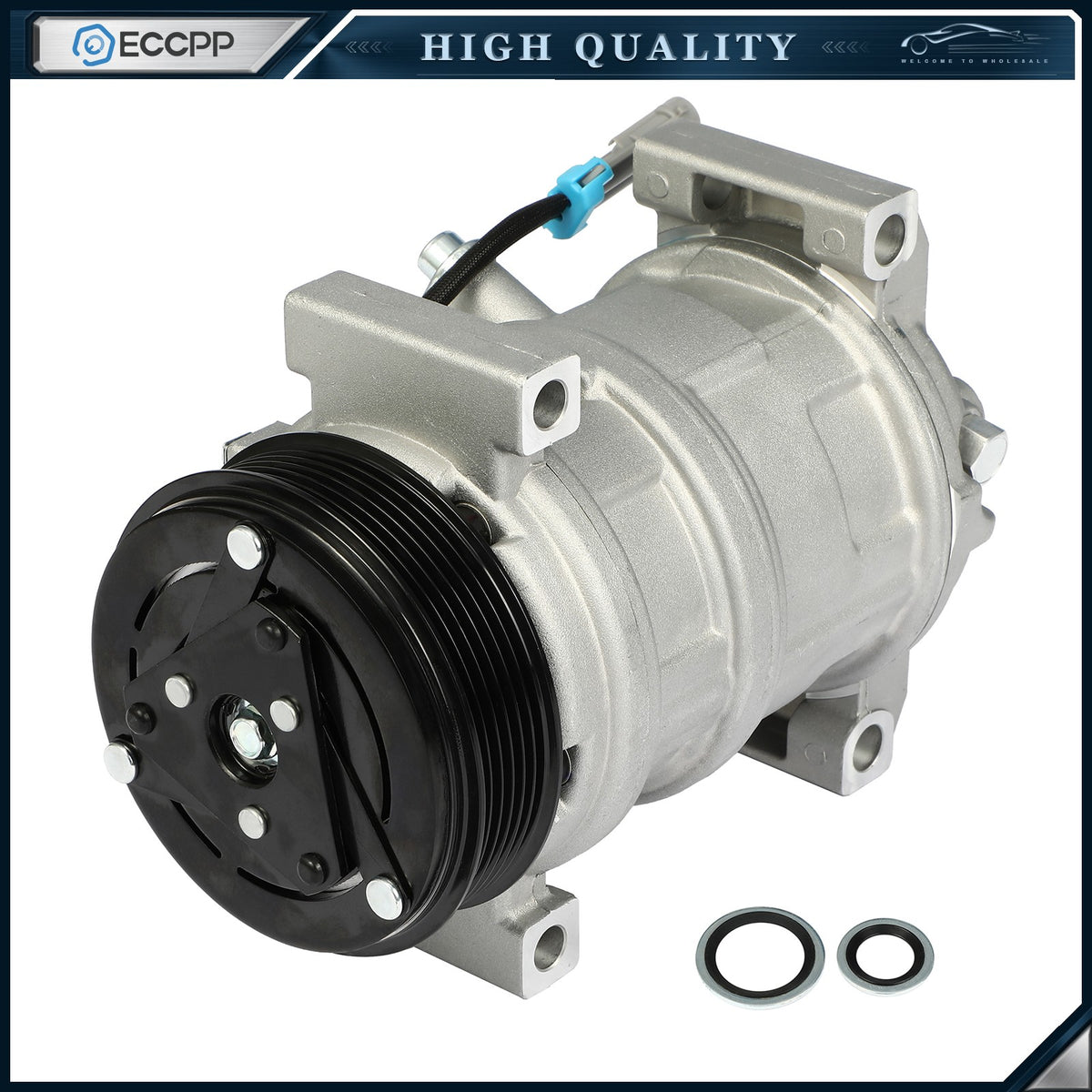 AC A/C Compressor For 2004-2012 Chevrolet Silverado1500 03-07 GMC Sierra 1500