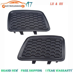 For 2014 2015 2016 Jeep Grand Cherokee Front Lower Grille Tow Insert Bezel Pair 6B93BC-57
