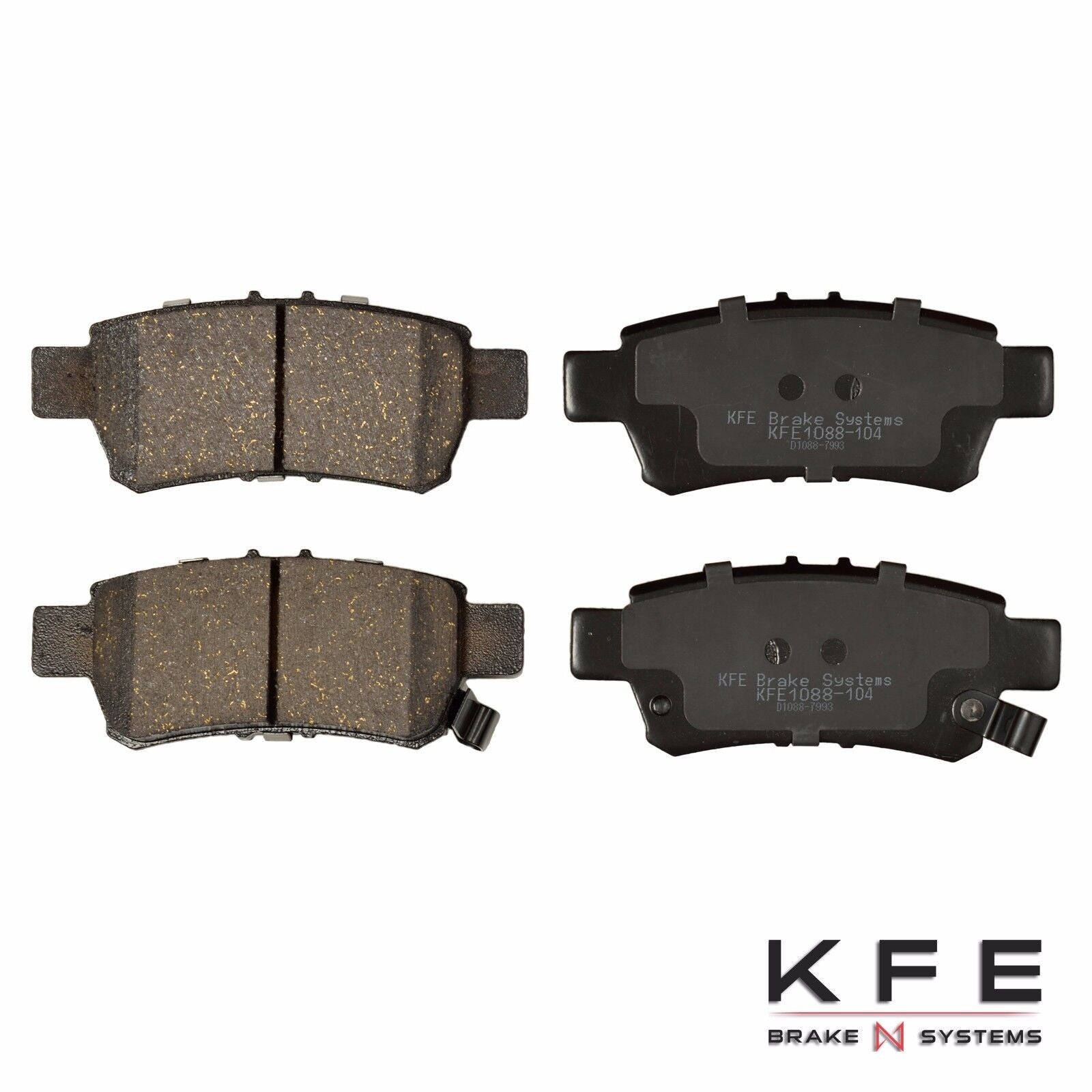 Rear Slotted Ceramic Disc?Brake Pads Kit 4Pcs Fits For 2005-2010 Honda Odyssey 6B93BC-57