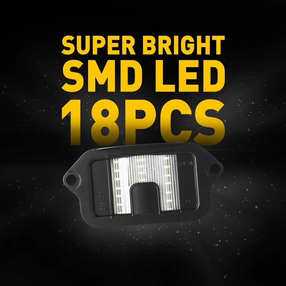 White LED Rear License Plate Light Lamp Upgrade For 2005-2009 Ford Mustang EOA 6B93BC-57