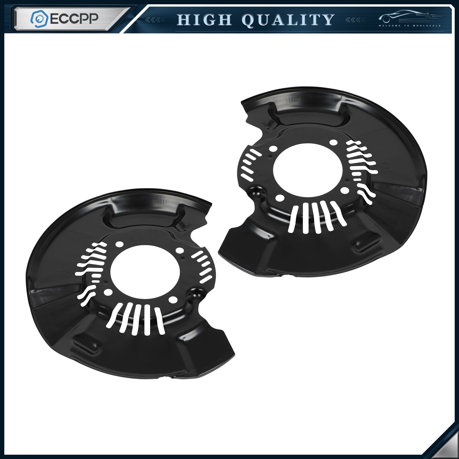 Front RH & LH Brake Dust Shields 2Pcs For Toyota Tacoma 47782-04050 47781-04050 6B93BC-57