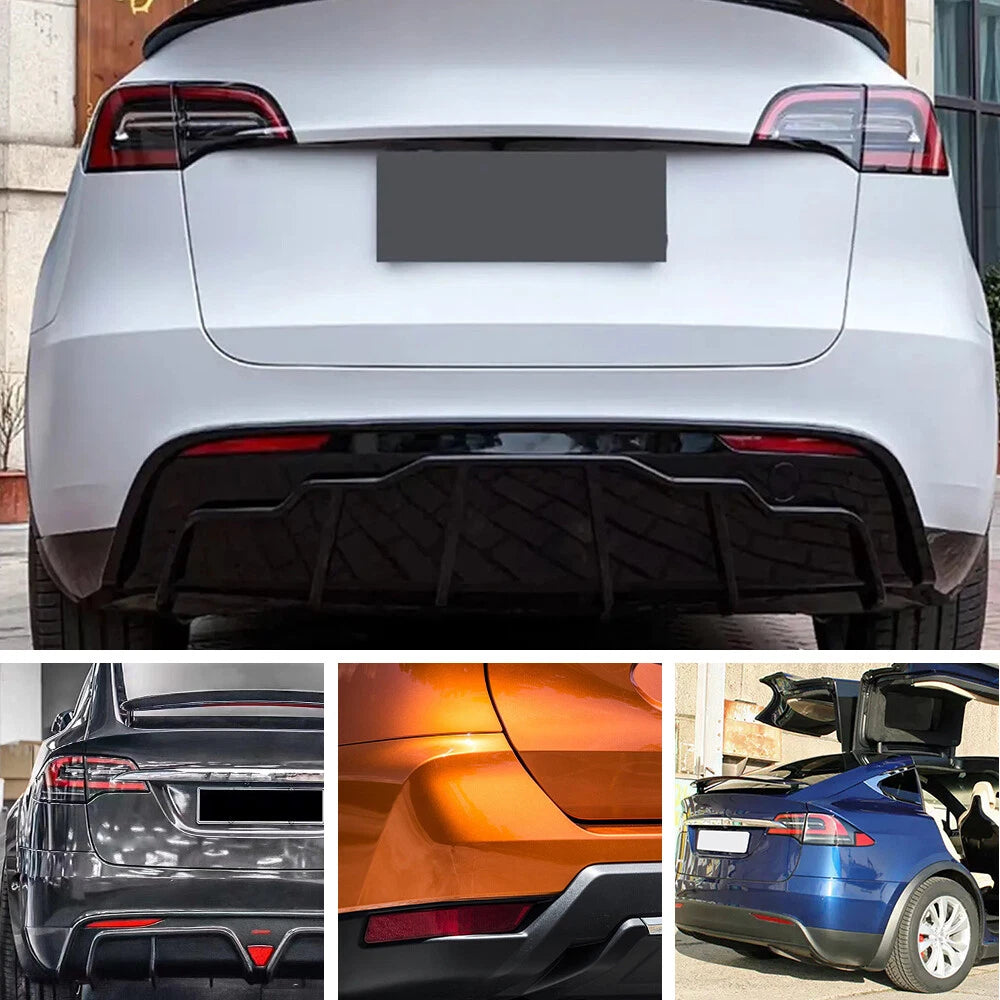 For Tesla Model X 2016-2023 Driver+Passenger Rear Bumper Reflector Light Cover 6B93BC-57