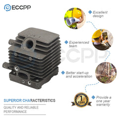 34mm Cylinder Piston Kit For Stihl FS75 FS80 FS85 HS75 HS80 HS85 Hl75 Hl75K HT70 6B93BC-57