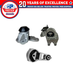 Fits 2011-2015 Ford Explorer 3.5L without Turbo Motor & Trans Mount Set 3pc 6B93BC-57