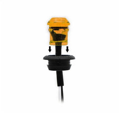 10X 3/4" Round LED Side Marker Bullet Light For Truck Trailer Amber 12V EOA 6B93BC-57