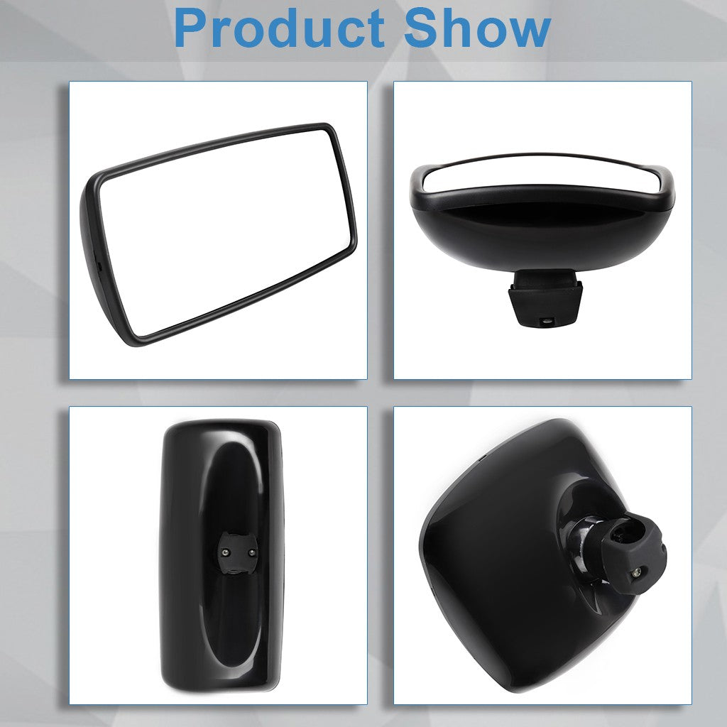 For 03-16 Freightliner Columbia M2 Main Mirror + Wide Angle Mirror Black Heated KOEEP