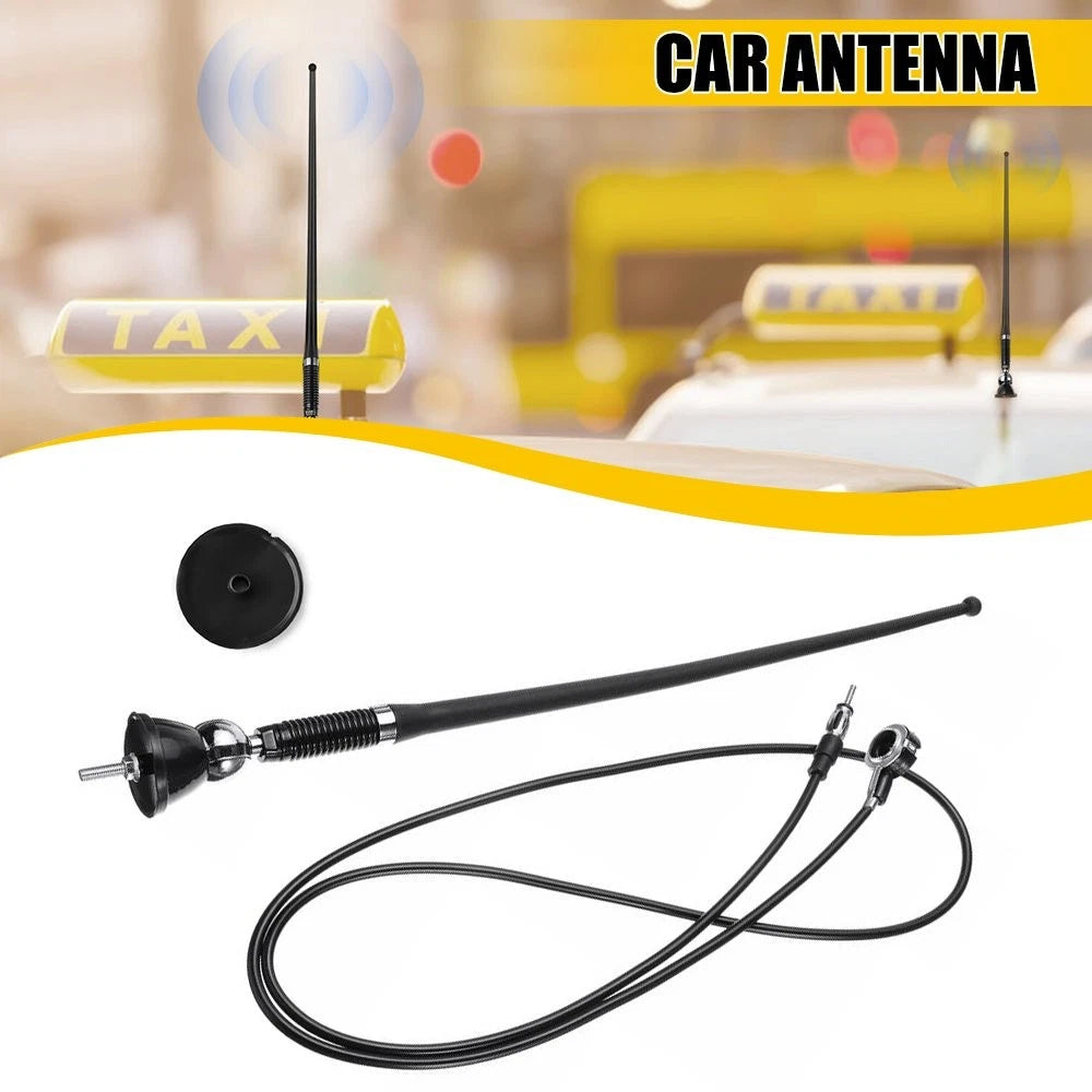 Car Auto Stereo FM Radio AM Amplified Signal Antenna Universal Roof Fender 16" 6B93BC-57
