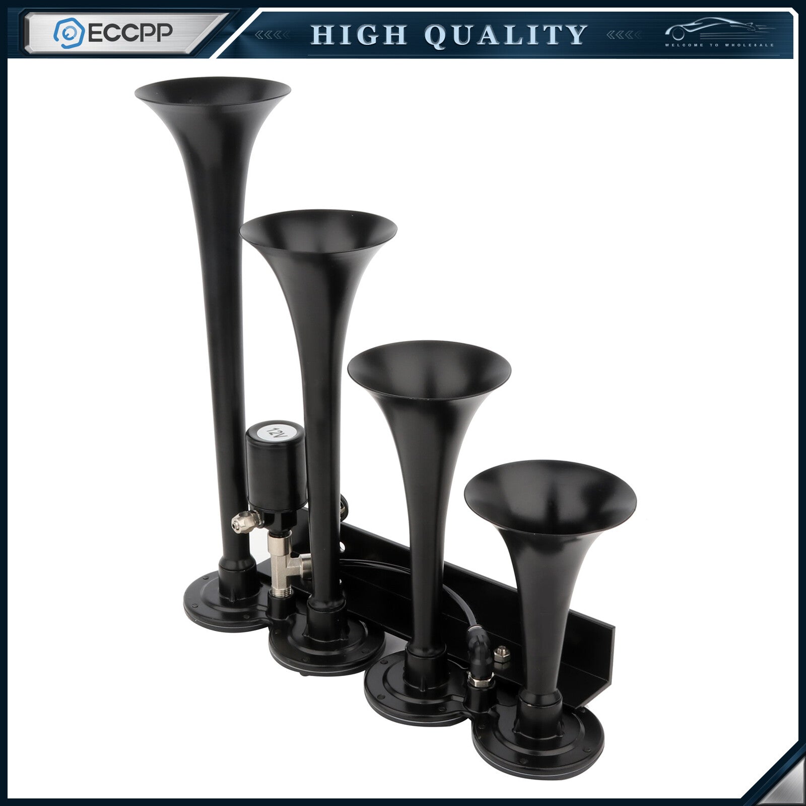 1G 4 Trumpet Train Air Horn Full System Kit 150PSI Air Compressor for Car Truck 6B93BC-57