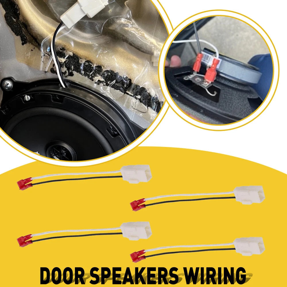 4X Car Door Speaker Wire Harness Connector Adapter for Jeep Dodge Chrysler EOA 6B93BC-57