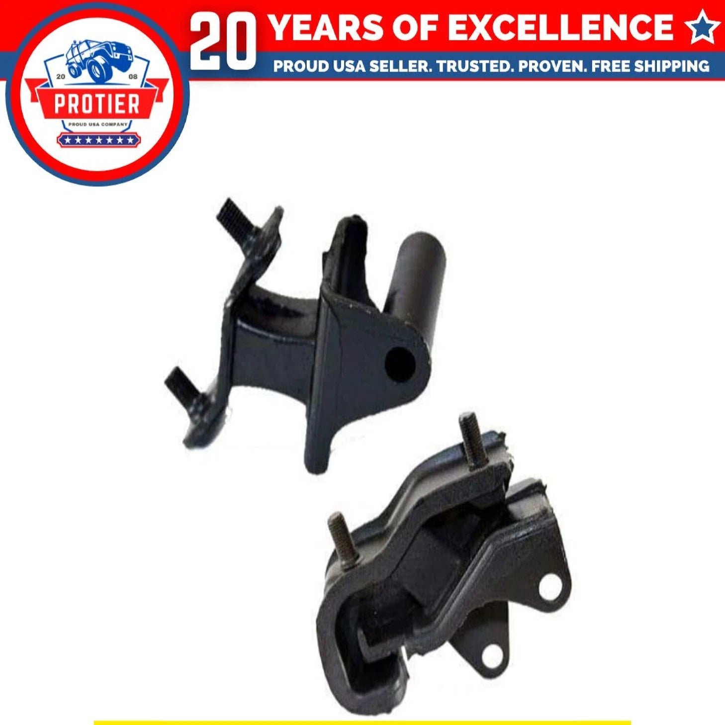 Fits 2006-2008 Honda Pilot 3.5L 4WD Front & Rear Transmission Mount Set 2PCS : 6B93BC-57