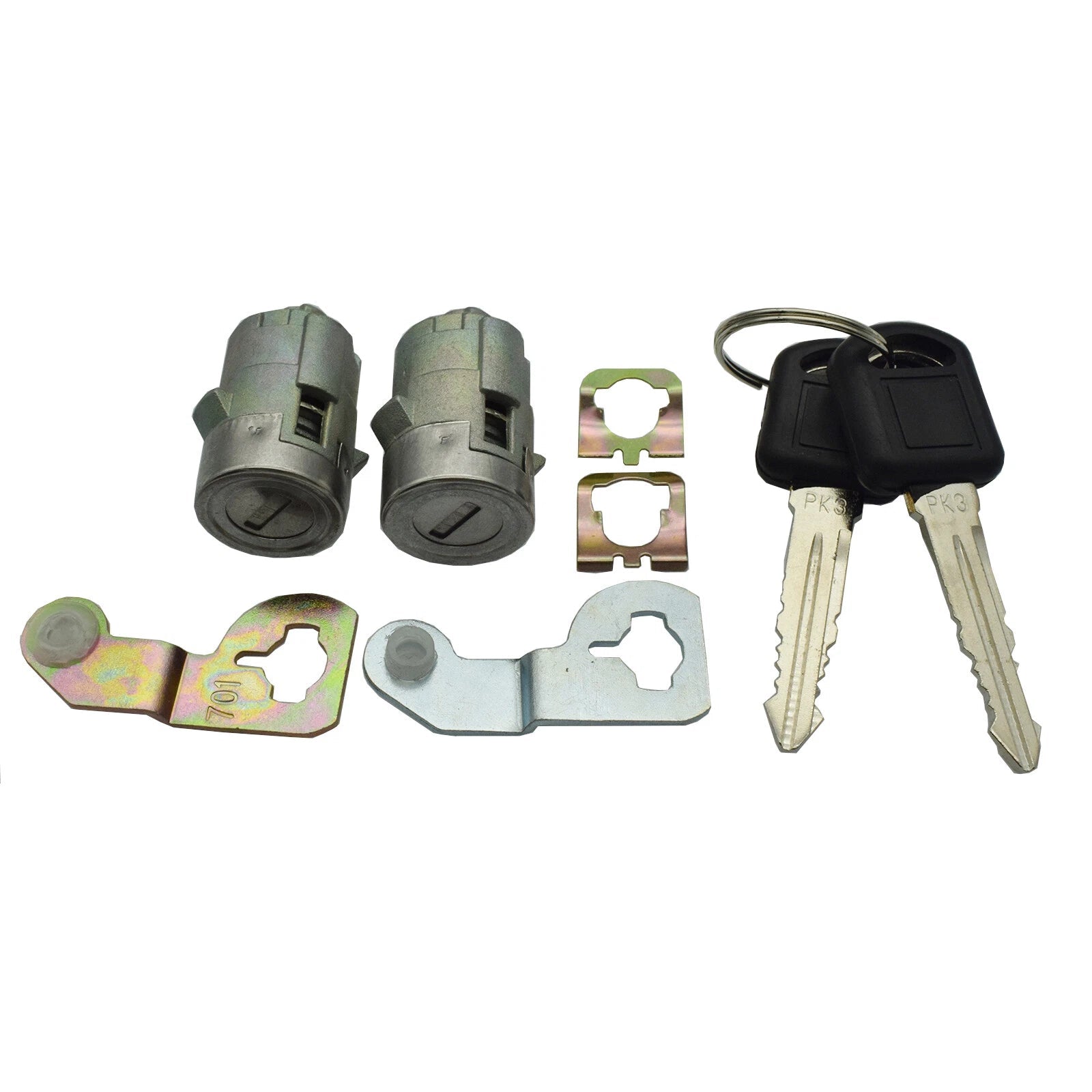 Door Lock Cylinder W/ Keys For GM CHEVY SILVERADO Pontiac Cadillac GMC 15298924 6B93BC-57