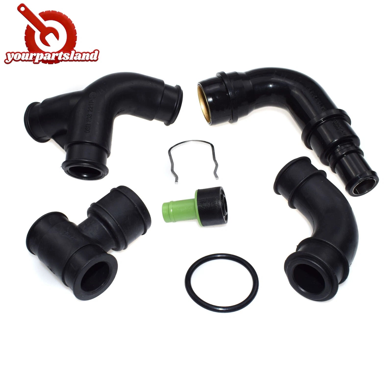 1.8T Crankcase Breather Hose Pipe Valve Kit for Audi A3 TT VW Jetta Seat Skoda 6B93BC-57
