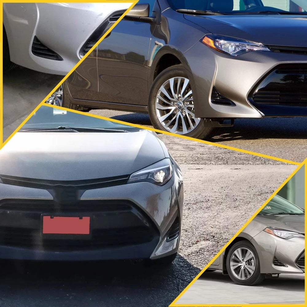 Fog Light Cover For 2017-2019 Toyota Corolla LE XLE CE Left Right Gloss Black 6B93BC-57