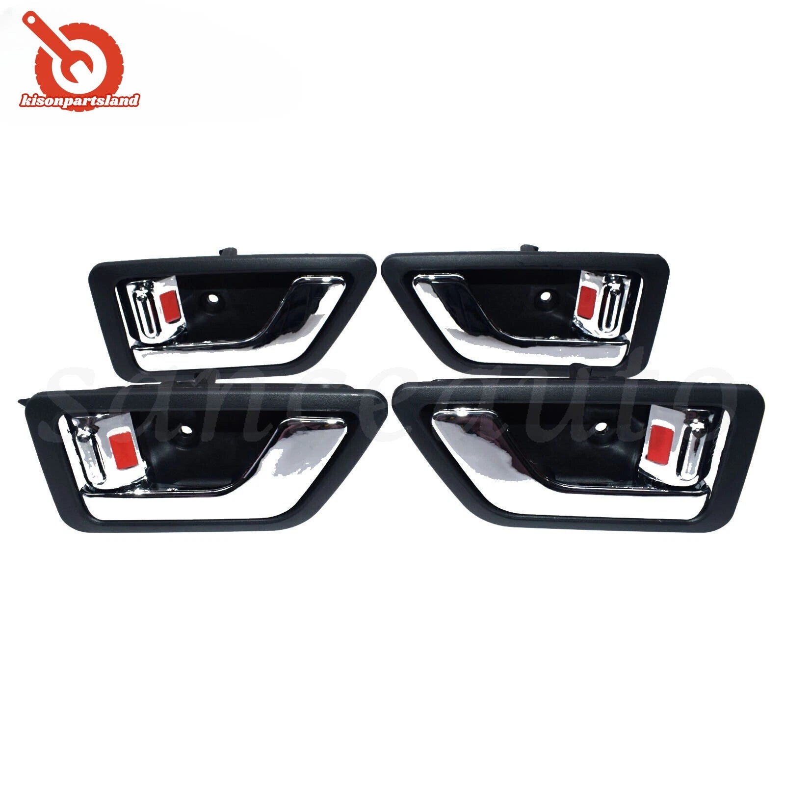 Set 4PCS Chrome Inside Door Handles Left Right for Hyundai Getz/Click/TB 2002-09 6B93BC-57