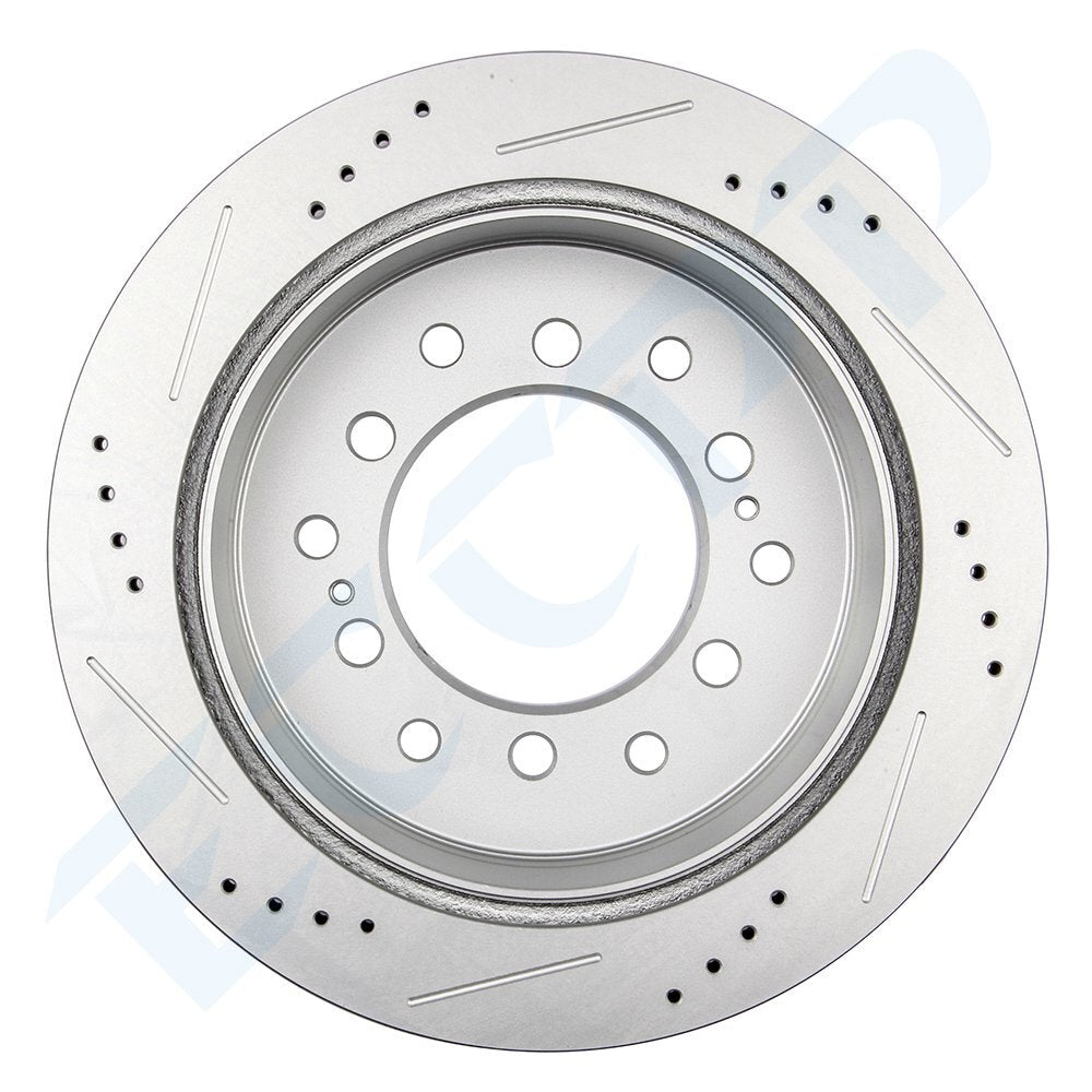 Rear Brake Discs Rotors Pair Fits 2001-2007 Toyota Sequoia 2003-2009 Lexus GX470 6B93BC-57