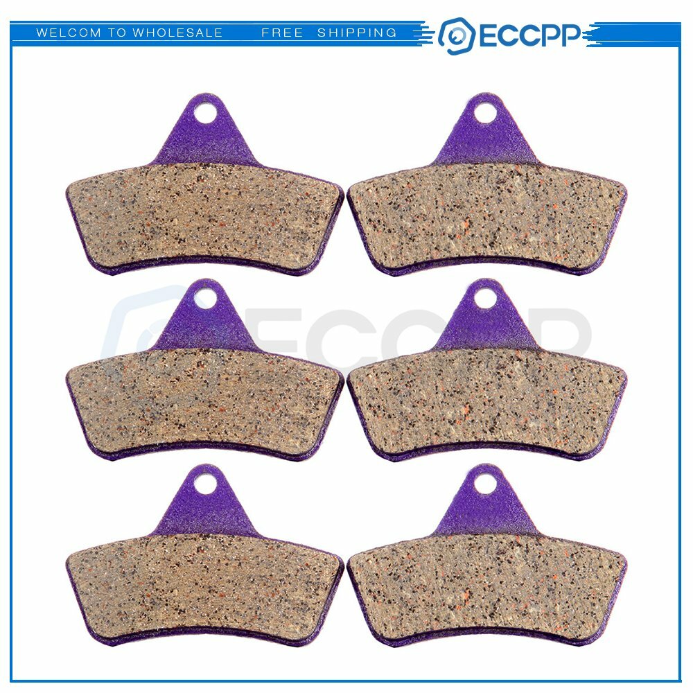 3 Pairs Brake Pads For Arctic Cat 4x4 H1 Automatic 650 2005-2008 Carbon Fiber 6B93BC-57
